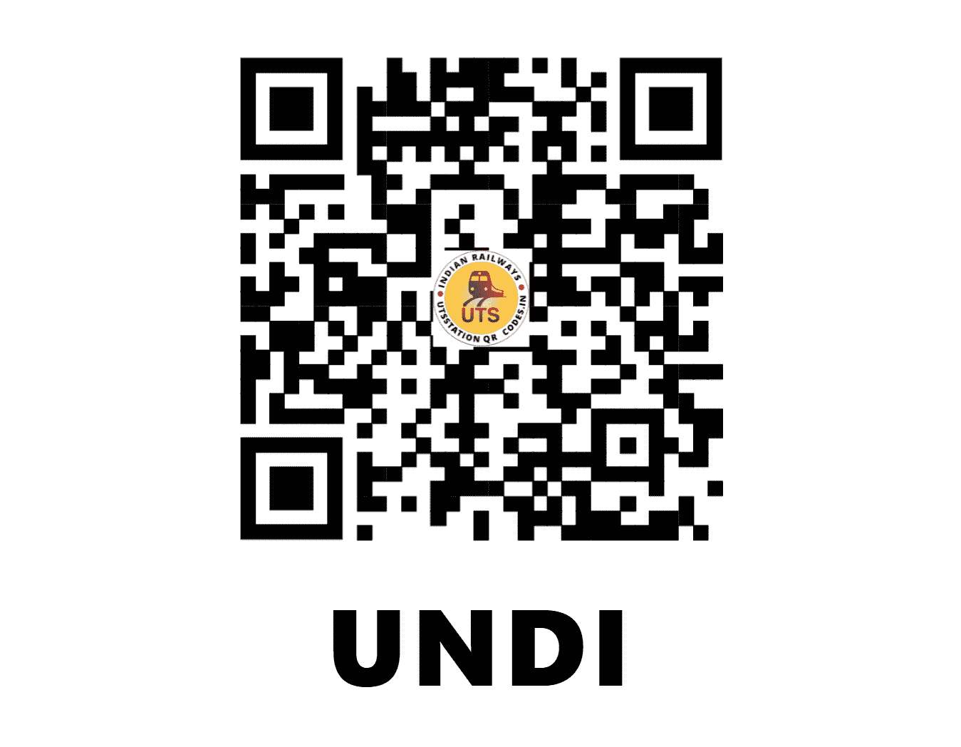 UTS QR Code for UNDI - UNDI - SC (ANDHRA PRADESH)